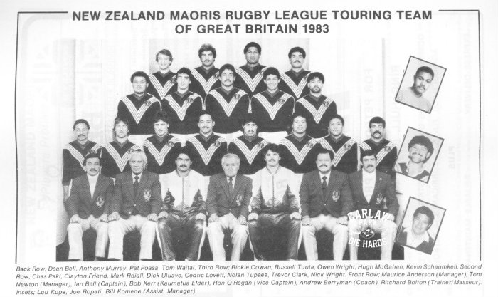 New Zeland Maoris Rugby League Team 1983 Tour Great Britain
